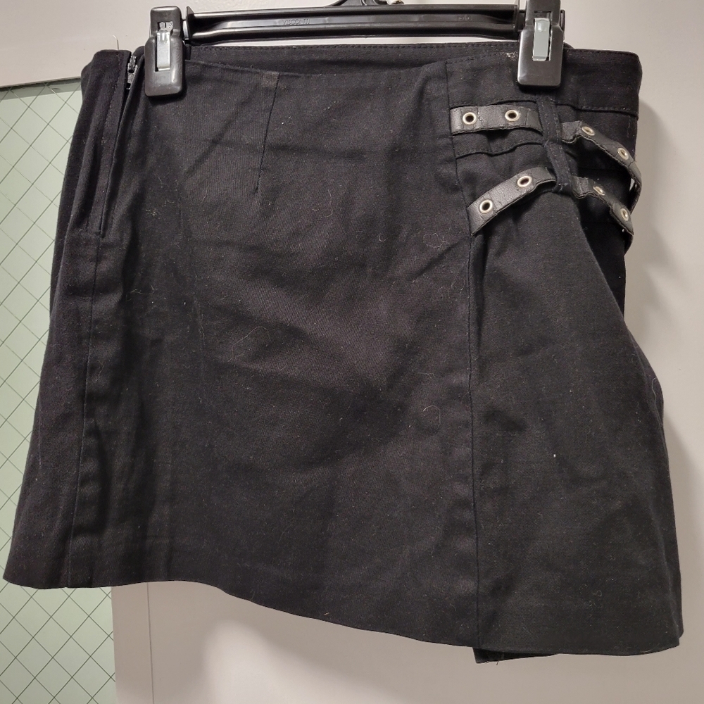 Charlotte Russe Black Grunge Mini Skirt
